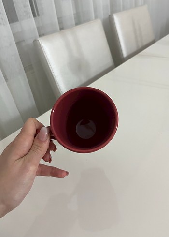 Kırmızı Seramik Kupa - Görsel 2