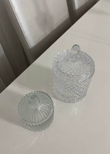 Şeffaf Kristal Kapaklı Vazo Seti - Görsel 3
