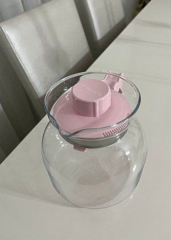 Pastel Pembe Cam Demlik - Görsel 3