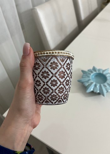 Mavi Seramik Dekoratif Vazo - Görsel 4