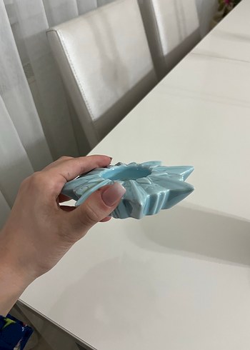 Mavi Seramik Dekoratif Vazo - Görsel 7