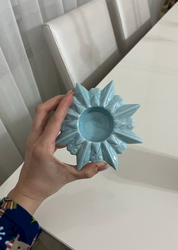 Mavi Seramik Dekoratif Vazo - Görsel 6