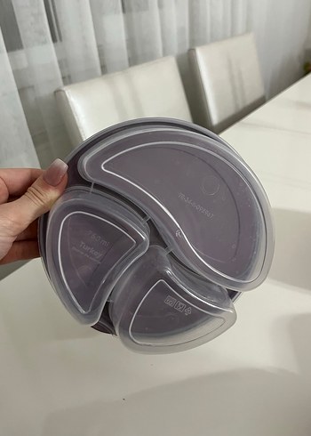 Mor Plastik Saklama Kabı Seti - Görsel 3