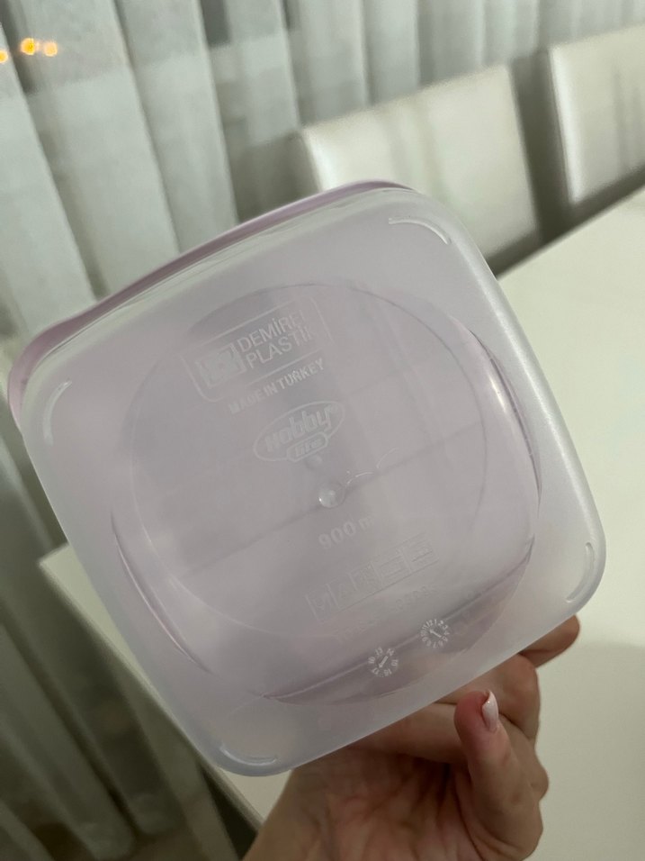 Mor Plastik Saklama Kabı Seti - Görsel 5