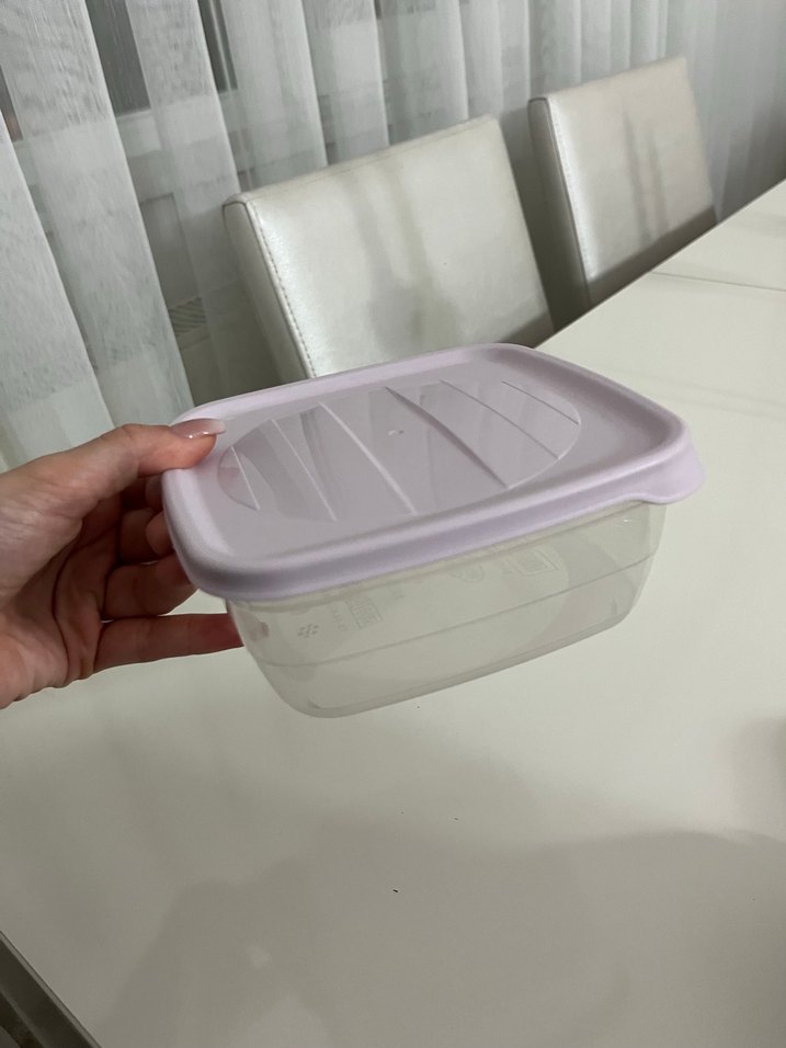 Mor Plastik Saklama Kabı Seti - Görsel 4