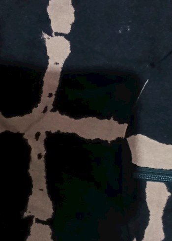 48 Beden kahverengi Renk Kahverengi Batik Desenli Uzun Pliseli Elbise