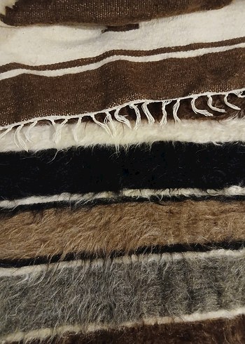 Beden kahverengi Renk keçi kılı el dokuma kilim, seccade