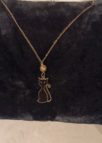 Accessorize kedi figürlü tasarım kolye