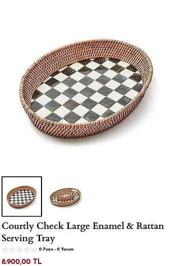 MACKENZİE CHİLDS TRAY LARGE SIFIR