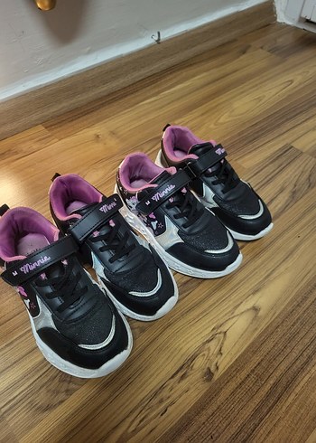 LC Waıkıkı Kız Çocuk Siyah Cırtlı Spor Ayakkabı - Görsel 2