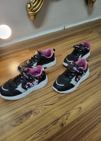 LC Waıkıkı Kız Çocuk Siyah Cırtlı Spor Ayakkabı - Görsel 6