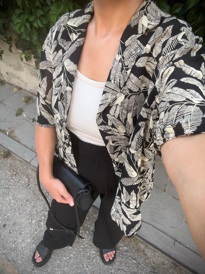 Kadın Vintage Gömlek - Görsel 4