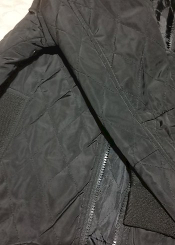 Siyah Fermuarlı Erkek mont - Görsel 5