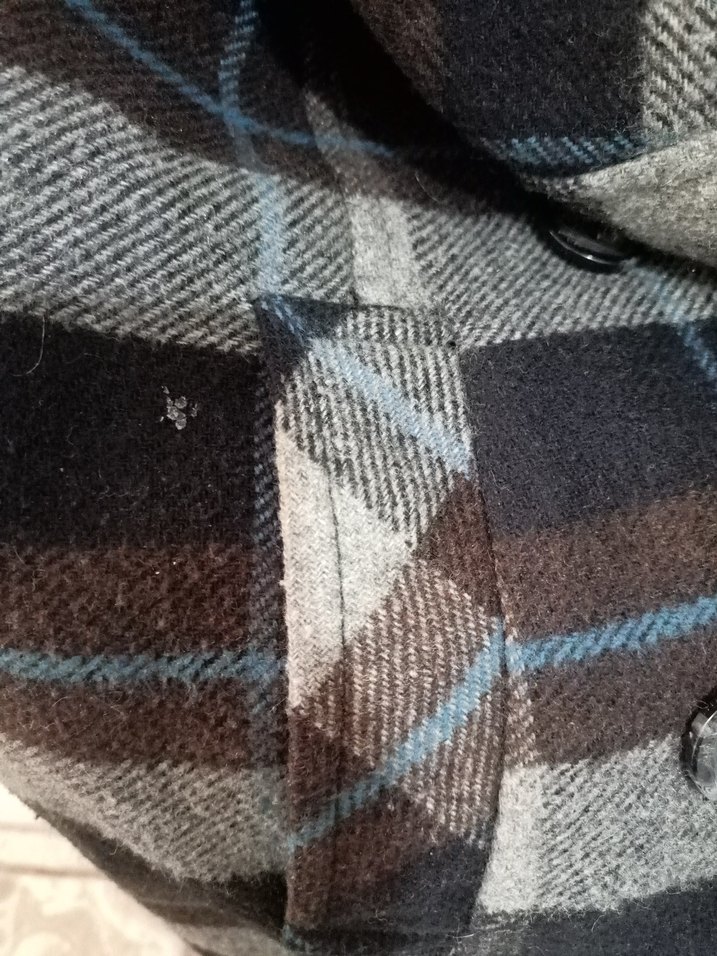 Kapüşonlu Ekose Desenli Kaban - Görsel 3