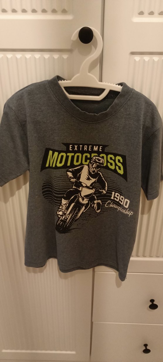 Bisiklet Baskılı Zincir Detaylı Kırmızı Erkek Tişört - Görsel 3