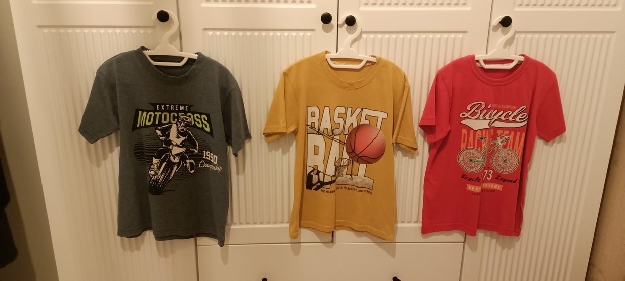 Bisiklet Baskılı Zincir Detaylı Kırmızı Erkek Tişört - Görsel 4