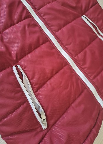 Bordo Fermuarlı erkek Yelek - Görsel 7