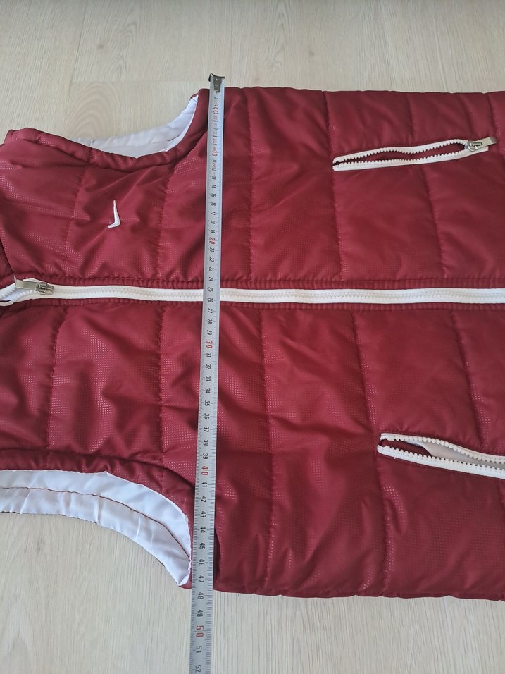 Bordo Fermuarlı erkek Yelek - Görsel 3