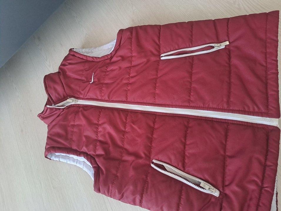 Bordo Fermuarlı erkek Yelek - Görsel 4