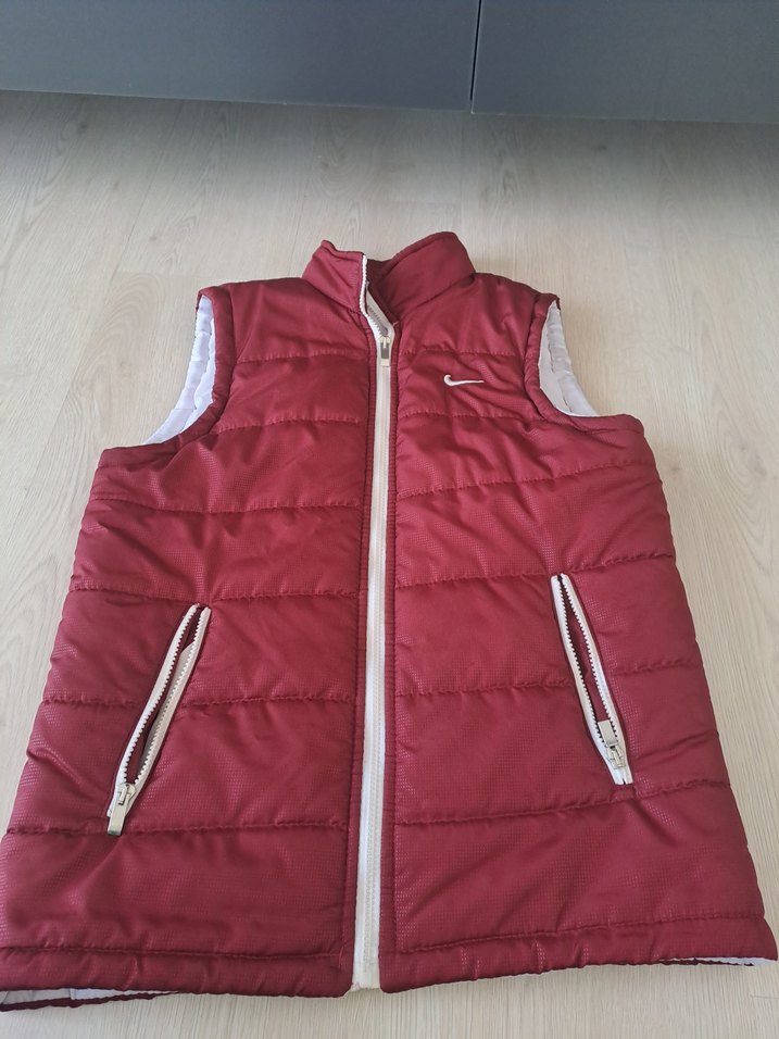 Bordo Fermuarlı erkek Yelek - Görsel 2