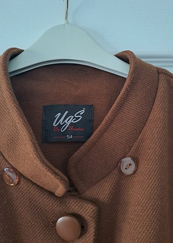 Düğmeli Uzun Kahverengi Süet Klasik Kaban - Görsel 2