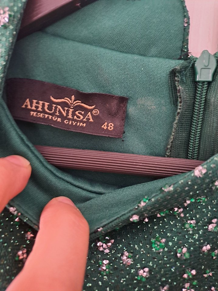 zümrüt abiye elbise - Görsel 5