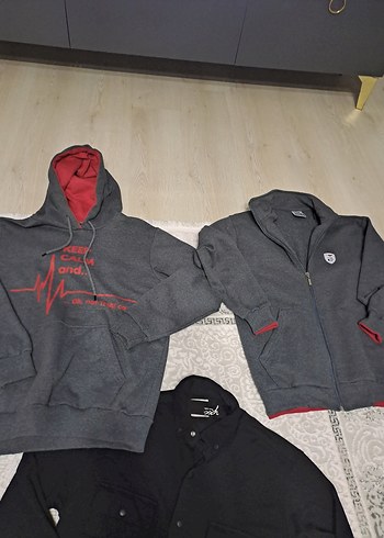 Gri Erkek Street Wear Polar Sweatshirt - Görsel 2