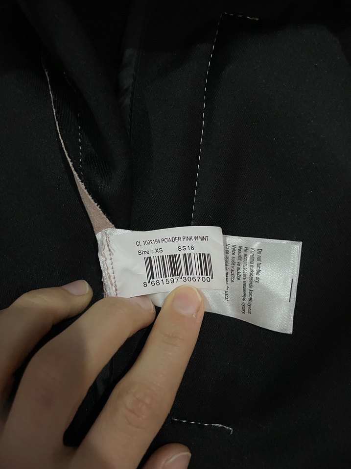 Toz pembe Kadın Süet Deri Ceket Fermuarlı - Görsel 3