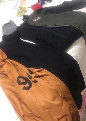 Kürk Detaylı Gri Boğazlı Kadın Kazak 3 adat ürün - Görsel 3