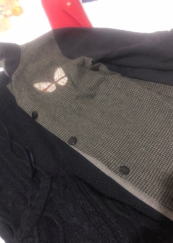 Kürk Detaylı Gri Boğazlı Kadın Kazak 3 adat ürün - Görsel 2