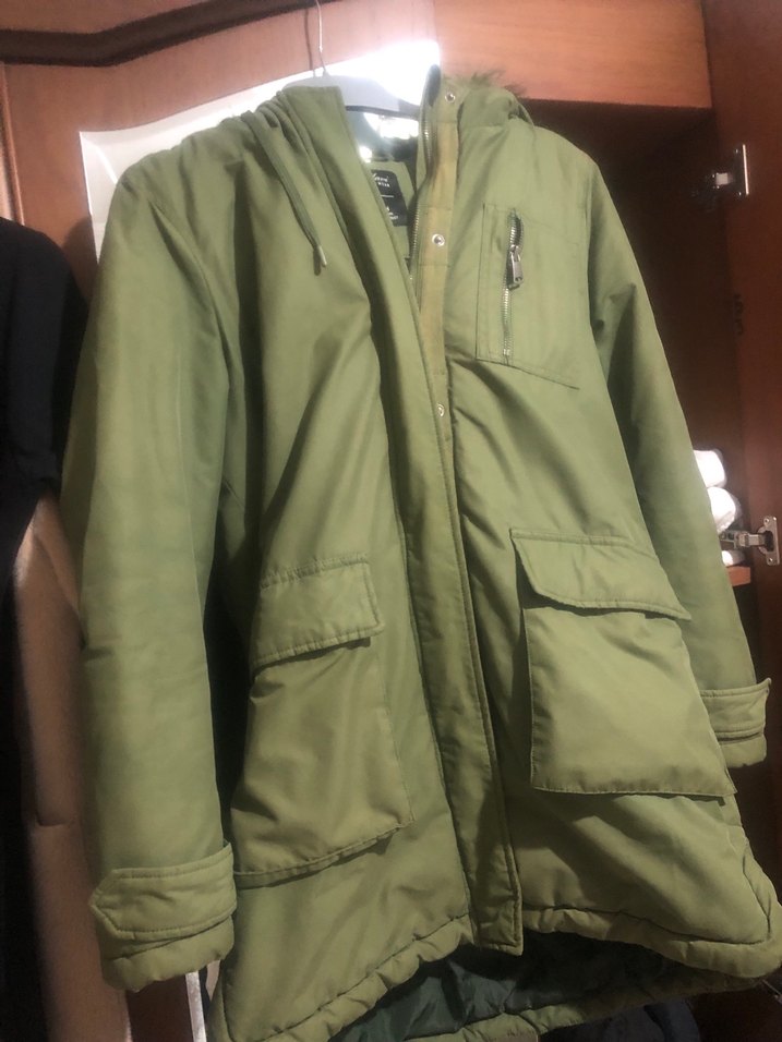 Yeşil Fermuarlı Street Wear Kadın Ceket 2adat ürün - Görsel 2