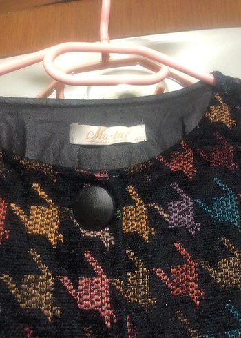 Kadın Siyah Uzun Deri Kaban 2 adat ürün - Görsel 3