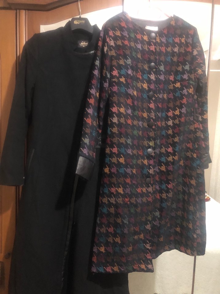 Kadın Siyah Uzun Deri Kaban 2 adat ürün - Görsel 5