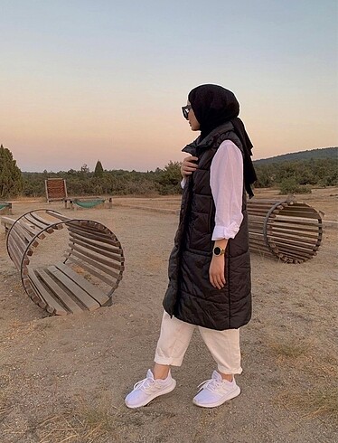m Beden Siyah şişme yelek