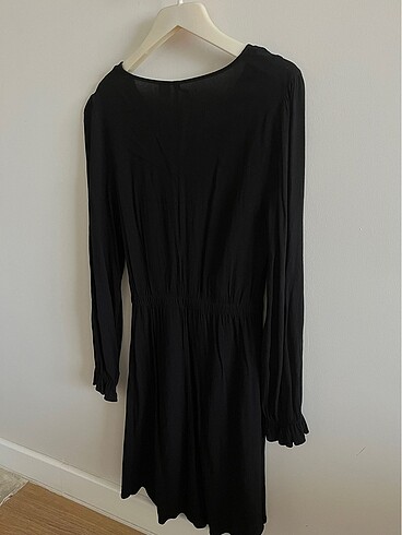 xs Beden H&M Siyah Uzun Kollu Mini elbise
