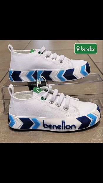 22 Beden beyaz Renk Benetton spor ayakkabı