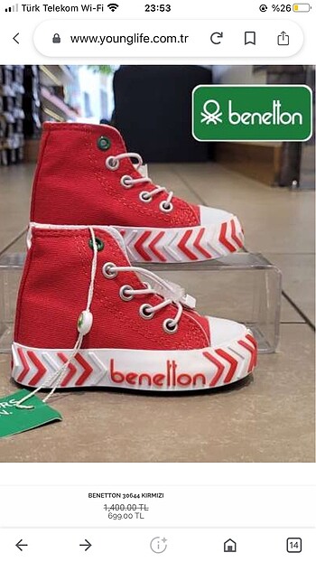 Benetton spor ayakkabı