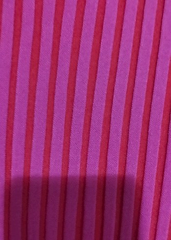 s Beden pembe Renk Pembe Piliseli Uzun Kadın Etek