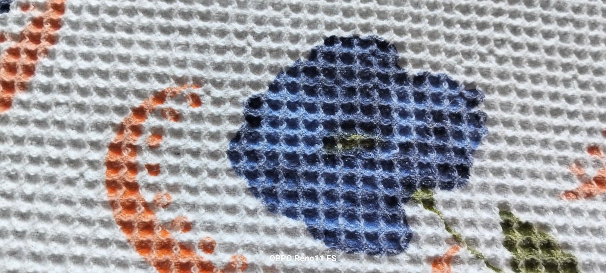 Mavi Baskılı pike - Görsel 5