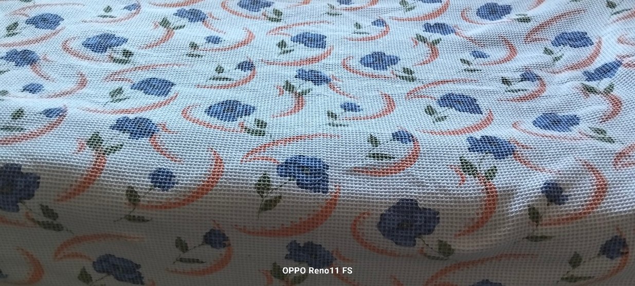 Mavi Baskılı pike - Görsel 3