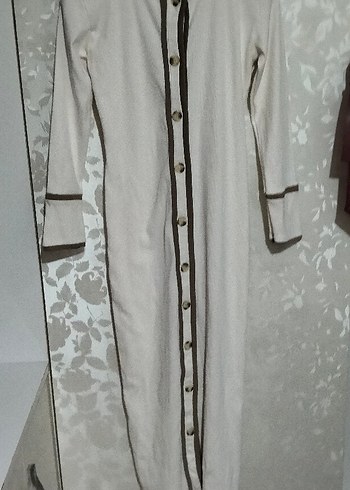 Uzun Kollu Beyaz Bohem Kadın Elbisesi - Görsel 3