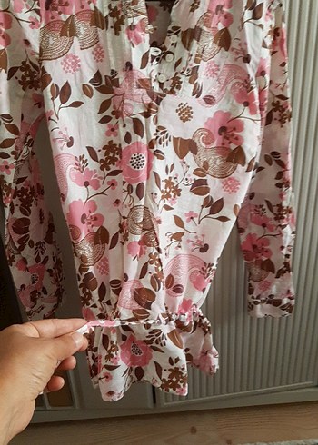 LC Waikiki Bohem Stil Uzun Kollu Midi Gömlek