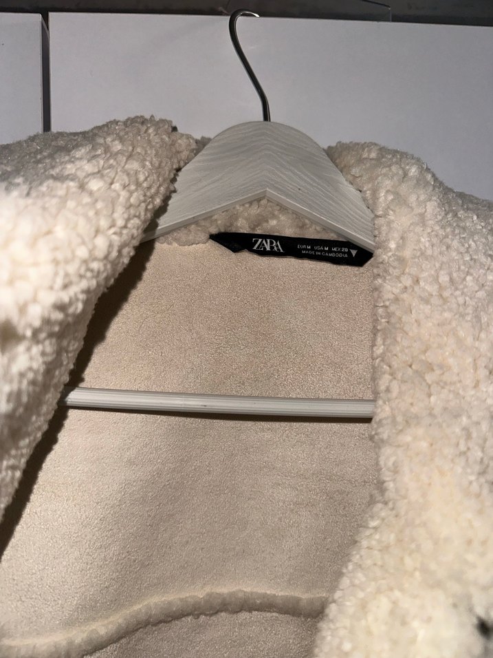 Bej Kürklü Kadın Midi Boy Streetwear Ceket - Görsel 3