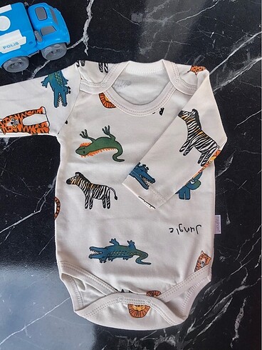 Erkek Bebek Pamuklu Çıtçıtlı Body