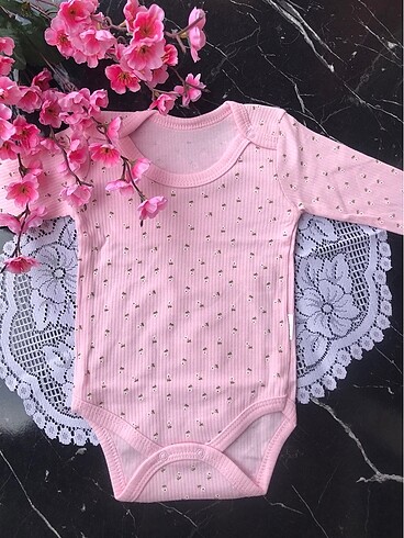 Kız Bebek Pamuklu Çıtçıtlı Body
