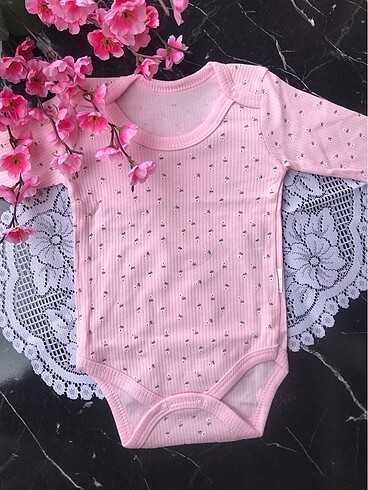 Diğer Kız Bebek Pamuklu Çıtçıtlı Body