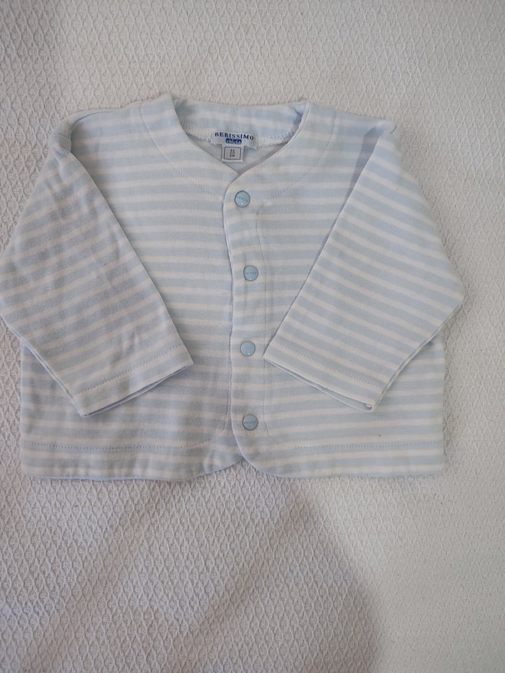 Mavi Bebek Hastane Kıyafeti Uzun Kollu - Görsel 2