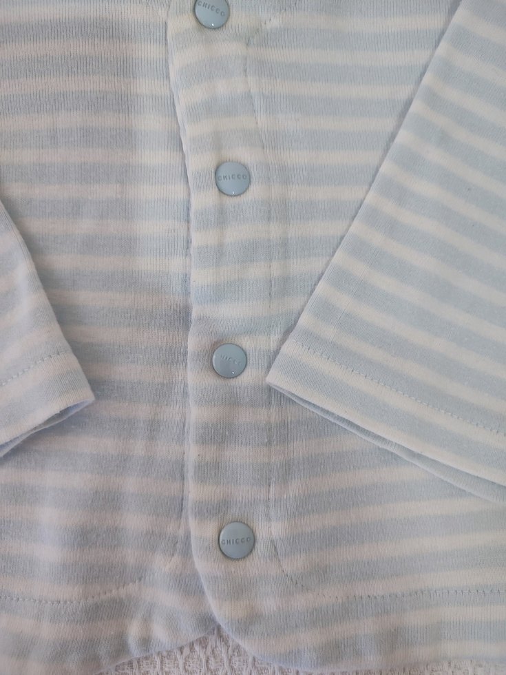 Mavi Bebek Hastane Kıyafeti Uzun Kollu - Görsel 4