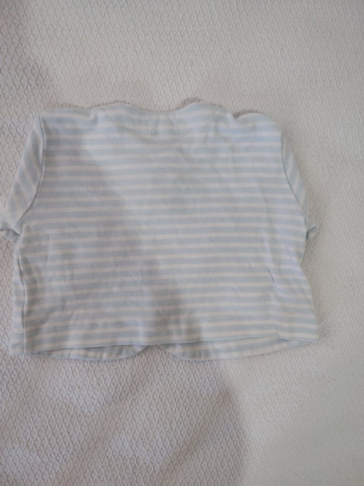 Mavi Bebek Hastane Kıyafeti Uzun Kollu - Görsel 3