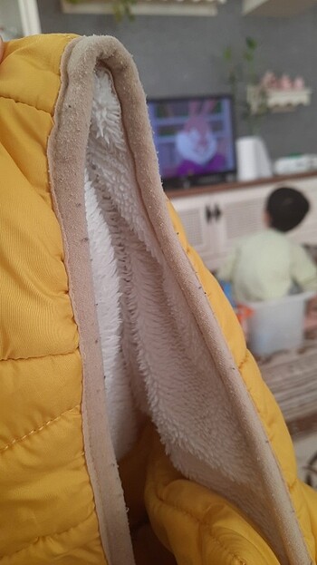 5 Yaş Beden sarı Renk Cocuk mont